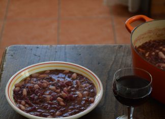 Rachel Roddy’s recipe for red cabbage, sausage and white bean soup